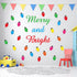Christmas Bulletin Board Decorations - Merry and Bright Light Bulb Paper Cutouts for Kids Nursery