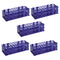 5 Pcs Test Tube Rack, 40 Holes Plastic Holder, Detachable Tube Rack, 20mm Large Centrifuge