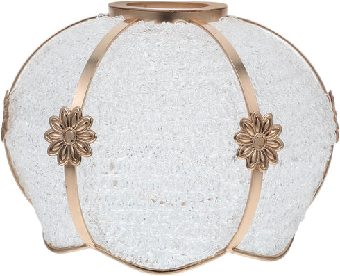 Cabilock Plastic E27 Lampshade with Iron Frame Edge, Small Ceiling Light Cover,