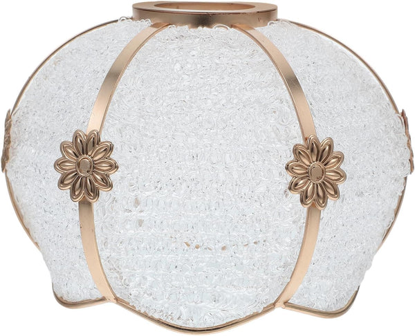 Cabilock Plastic E27 Lampshade with Iron Frame Edge, Small Ceiling Light Cover,