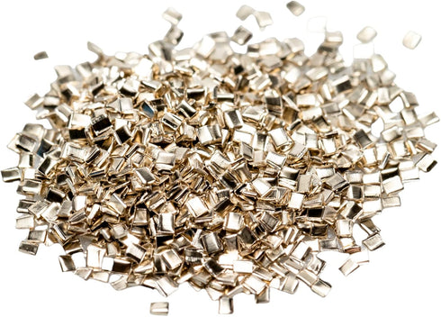 Silver Chip Solder (Easy), 3 grams (~2000 pcs) 0.5 x 1.0 x 0.25mm Ultra Tiny, Made in USA by CRAFT WIRE