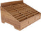Ciieeo Wooden Desk Organizer, 30 Grid Cell Phone Storage Box for Office and Classroom, Brown