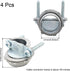 4 Pcs 3/4 Inch Clamp Type Cable Connectors, Zinc Clamp Cable Connector Fittings for Metallic Conduit Protect Cables
