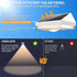 7Colors IP65 (2Pack) Solar Fence Lights,Warm White & Cool White & RGB Color Changing Mode Waterproof Solar Lights