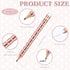 Crtiin 50 Pcs Half Pencils with Eraser, Golf Pencils for Baby Bridal Shower Mini Game Pencils (Dot, Heart)