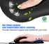 JIKIOU Ergonomic Mouse Pad with Gel Wrist Support, Comfortable Mousepad with Non-Slip PU Base for Computer Laptop Office