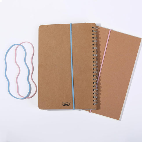 Mr. Pen Large Rubber Bands 110 Pack Pink and Blue Extra Large Office Supplies