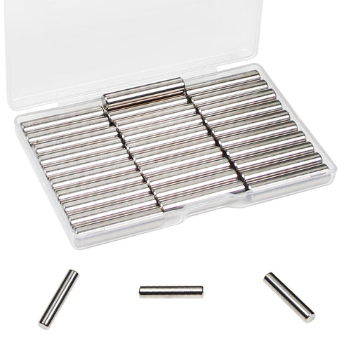 Juvielich 30Pcs M6 x 40mm / 1/4 Inch x 1.57 Inch Dowel Pin