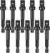 3/8 Impact Adapter, 10 Pack 3/8 Socket Adapter, 1/4 Inch to 3/8 Socket Adapter Kit for Impact Driver, Automotive DIY