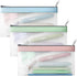 Clear Pencil Pouch-3 Pack, Zippered Clear Case for Kids, Makeup Pouch for Office School Supplies, Travel