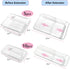Sawvolker 15 Set,Adjustable 2-Size Pcs Extendable Clear Drawer Organizer Vanity Storage Box, Desk Drawer Divider