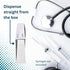 800 12mm 40mm (0.5" 1.5") Blank White Medical Syringe Labels - Write-On Medication Labels on Roll in Dispense Box. x x