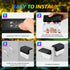 4 Pack Solar Fence Lights, Waterproof LED Super Bright Acrylic Bubbles Step Lights Outdoor for Stair Pool Backyard