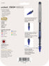 uniball Vision Needle Roller Ball Pen, Fine 0.7 Mm, Stick, Silver Barrel, Assorted Ink Colors, 8/pack