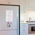 YES4QUALITY Magnetic Pen Holder for Refrigerator, Strong Magnetic Back, Dry Erase Marker Holder, Clear & White Pencil