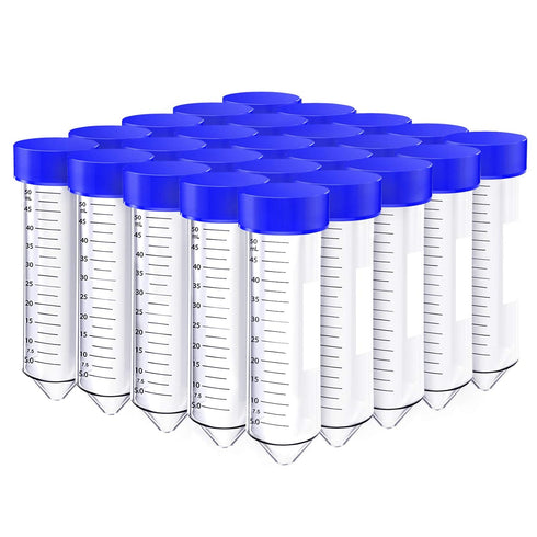 SimPure 50mL Centrifuge Tubes, 25 PCS Sterile Conical Tubes, Leak-Proof Screw Caps, Non-pyrogenic, DNase/RNase Free