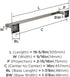 Amerock BH36073MB Matte Black Towel Bar, 18 in (457 mm) Bathroom Towel Holder