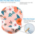 Ergonomic Design Mouse Pad with Wrist Rest Support, Cute Non-Slip PU Base Pain Relief Mousepad (Wrist Flowers Pink A)