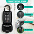 Sturdy Waterproof Key Lock Box for Outside, Large Capacity 12-Digit Combination Security Lockbox for Home, Garage,