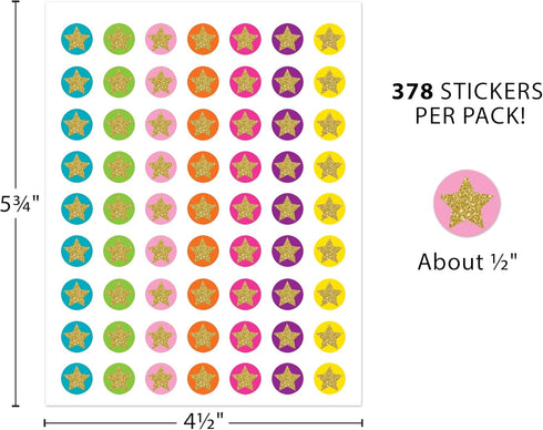 Teacher Created Resources (3602) Confetti Stars Mini Stickers