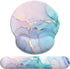Ergonomic Mouse Pad Wrist Support, Memory Foam Keyboard Wrist Pad & Gel Wrist Rest Set for Easy Typing & Pain Relief