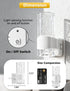 HOTEKME Dimmable 2 Pack 3000K Night Lights Plug into Wall, LED Night Light with Dusk to Dawn Sensor, Plug in Night