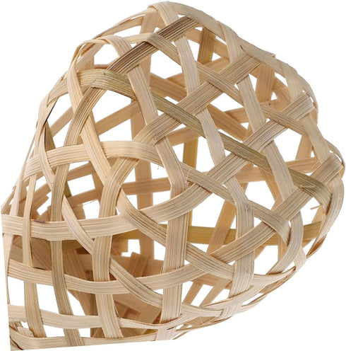 2Pcs Bamboo Lamp Shade Small Decorative Lampshade for Floor Table Light Replacement for Pendant Light Covers Home