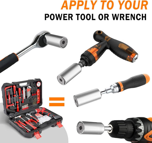 Dusor Gifts for Dad - Super Universal Socket, Cool Gadgets Tools for Men, Father's Day Gifts from Family