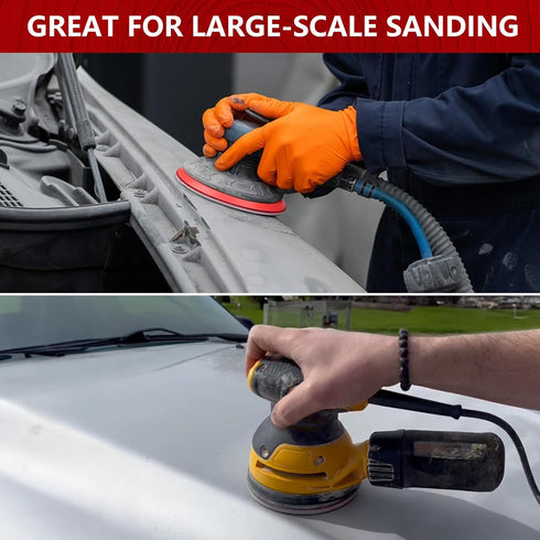 18Pcs 5 Inch 180-3000 Hook and Loop Sanding Sponge Discs Grit Wet Dry Sanding Pads, Foam Sandpaper for Random Orbital