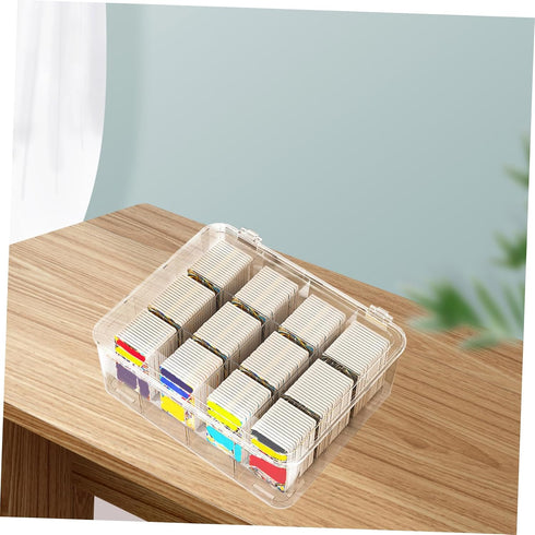 Neat Desktop Business Card Holder - Plastic Display Rack for Organizing Cards
