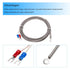 MECCANIXITY K Type Thermocouple Temperature Sensor PT100 6mm High Temperature Probe 13ft Wire