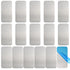 Bogigul 16pcs Under Cabinet Light Magnetic Strip, Adhesive Metal Plates for Magnets, Magnetic