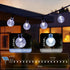 36FT 60 8 Metaku Solar String Lights for Outside, LED Crystal Globe String Lights, Solar Powered Outdoor Lights
