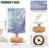 ALAZA Blue Purple Ripples Table Lamp for Bedroom USB Port Bedside Lamp Small Nightstand Desk Lamp for Girls Boys Kids
