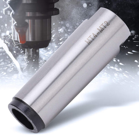MT4 to MT2 Morse Taper Drill Sleeve Reducing Adapter, High Speed Steel Material for Lathe Milling Industrial CNC Tool