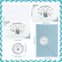 50 Pack Draupnir Baby Shower Thank You Cards with Envelopes & Stickers Green Cloth Card for Boy Blank Greeting Cards