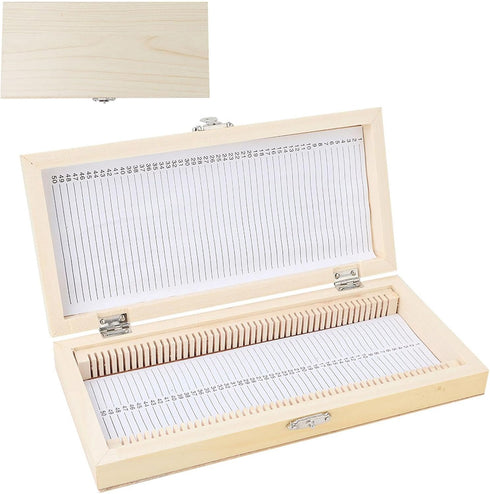Microscope Slide Box, Large-Capacity Wooden Storage Box for Biological Slide Collection