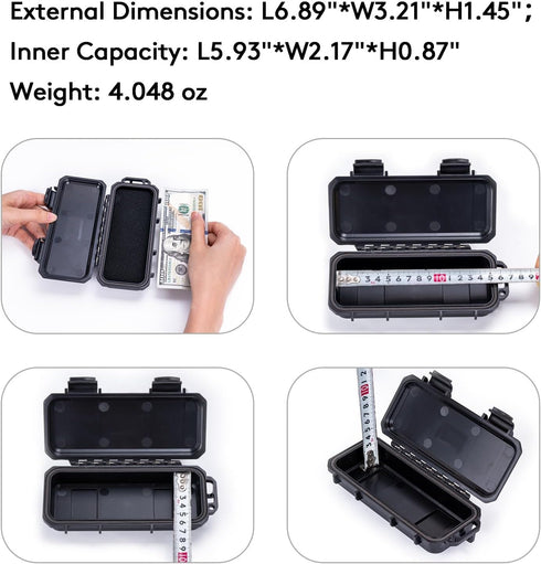 RovyVon RX10 EDC Tool Case Box, Small Organizer Storage Case for EDC Gears Gadgets, 1PCS (Black)