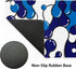 Navy Blue White Mouse Pad, Anime Cool Geometric Japanese Extended Desk Mat 80X30 cm for Gaming Laptop