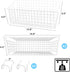 G.CORE 2 Pack Large Pegboard Baskets, Metal Shelves Hooks for 1/8" 1/4" Peg Boards