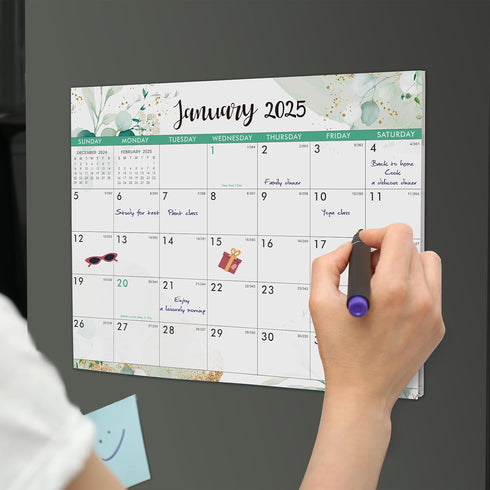 Magnetic Calendar 2024-2026 for Fridge, 2-Year Refrigerator Calendar, 8''x10'' Easy Organizing Calendar