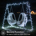 2 Pack 66ft 200 8 QITONG White Solar String Lights Outdoor Waterproof, Each LED Solar Christmas Lights, Modes Green