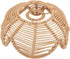 Gralara Imitation Rattan Lamp Shade Woven Lampshade Lotus Flower Shaped Floor Lamp Cover