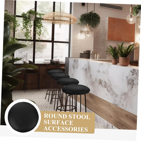 Replacement Cushioned Round Stool Seat for Bar Stools - Durable & Easy to Clean