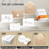 XXINMOH 100 PACK 4x6 Inch Thank You Cards Bulk with Kraft Envelopes and Matching Stickers, Blank Greeting Cards