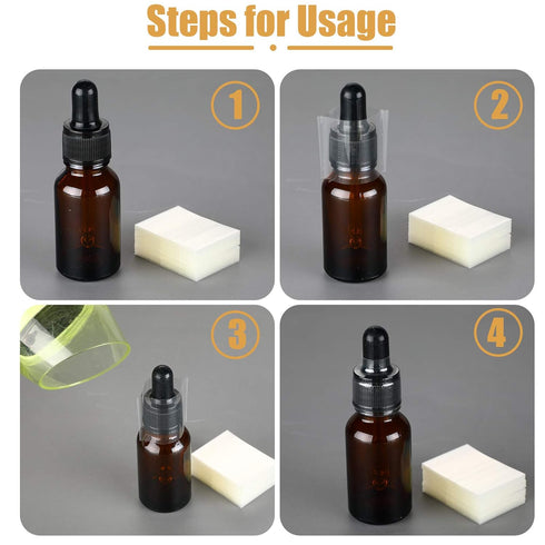 Boao 1250 Pieces Shrink Band for Bottles, PVC Heat Shrink Wrap for Jars, Perforated Tamper Shrink Wrap for Cans and Tins