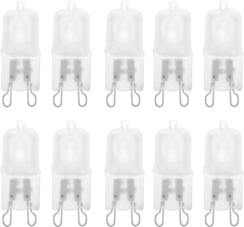 12Vmonster 10 Pack Frosted Lense Q75/G9/FR/120V G9 JCD 75 Watt 120 Volt