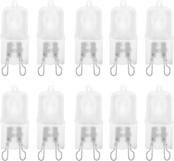 12Vmonster 10 Pack Frosted Lense Q75/G9/FR/120V G9 JCD 75 Watt 120 Volt