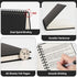 EUSOAR Spiral Notebook College Ruled, 3packs Black A5 5.5" x 8.3", 160 Pages/80 Sheets, Notebooks for Work Office