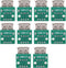 Walfront 10Pcs USB Type A Female Board, 2.54mm Pitch Connector, 4 Pins DIP Socket Board